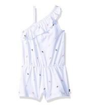 MSRP $37 Nautica White Pineapple Ruffle-Accent Asymmetrical Romper Size 2T - £5.62 GBP
