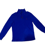 Polo Ralph Lauren Cobalt Blue Cotton Knit Quarter Zip Pullover Sweater S... - £21.45 GBP