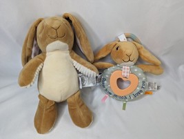 Guess How Much I Love You Rabbit Plush Baby Lot Ring Rattle Stuffed Animal Toy - $14.95