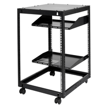 VEVOR 15U Open Frame Server Rack, 23-40&quot; Adjustable Depth, 4 Post with C... - $131.09 CAD