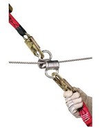 MSA 60&#39; Gravity Sure-Line Two-Worker Temporary Horizontal Steel Cable Li... - $293.99