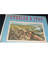 Set of 4 Vintage Currier &amp; Ives Lithographs Color prints for framing art... - £18.36 GBP
