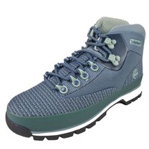  Timberland Euro Hiker Waterproof Women Boots Jaquard Blue TB0A1ADG Size 7.5 - £75.92 GBP