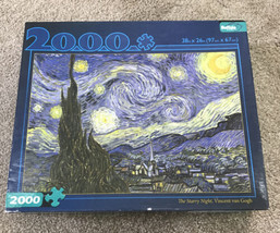 Buffalo Games THE STARRY NIGHT Vincent Van Gogh 2000 Piece Jigsaw Puzzle... - $13.86