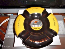 Ceramic Cigar Ashtray Genios Measures 8" Diameter NIB image 7
