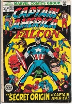 Captain America Comic Book #155 Marvel Comics 1972 VERY GOOD- - £6.25 GBP