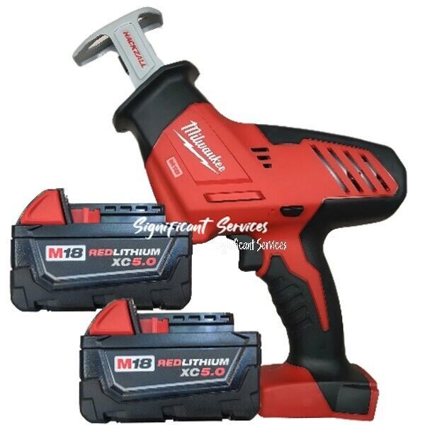 Milwaukee 2625-20 18V Cordless Hackzall Reciprocating Saw Sawzall 5.0 Ba... - $189.99