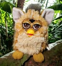 Vintage 1998 Giraffe Furby Generation 2 Brown Eyes, Orange Brown Tan Fur... - €81,25 EUR