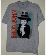 Elton John Concert Tour Shirt Vintage 1985 Reg Strikes Back Single Stitc... - $3,062.46 MXN