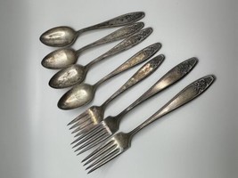 Vintage Lady Doris Teaspoons And 6” And 7” Forks - £11.89 GBP