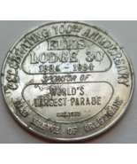 MARDI GRAS 1984 New Orleans Elks Lodge 30 100th Anniversary Aluminum Token - $3.95