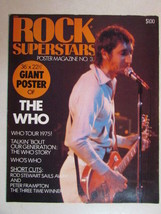 ROCK SUPERSTARS VINTAGE 1975 POSTER MAGAZINE NO.3 THE WHO TOWNSHEND RARE... - £15.49 GBP