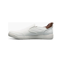 Nunn Bush KORE City Walk EZ Moc Toe Slip-On Shoes White 85118-100 image 7
