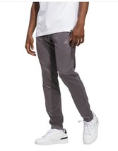 Adidas Mens Track Pants Gray Grey Tricot Pockets Moisture Wicking Elasti... - $46.99