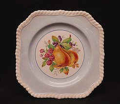 California by Johnson Brothers 7-3/4&quot; Square Salad Plate Blue Fruit England - £13.91 GBP