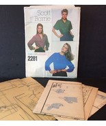 Vogue Sewing Pattern Scott Barrie 2281 Sz 14 Misses Blouse Top Shirt FF Uncut - $13.20