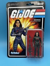 SUPER7 G.I. Joe Baroness Cobra Intel Officer  ReAction Figure 3.75&quot; See Picture - £11.09 GBP