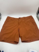George Above The Knee Moisture Wicking Burnt Orange 4 Way Stretch Shorts 42 - $10.39