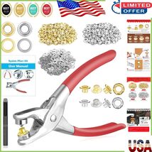 Lightweight 803Pcs Grommet Eyelet Tool Kit with Manual - Easy Crafting S... - $18.80