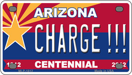 Arizona Centennial Charge Novelty Mini Metal License Plate Tag - £11.75 GBP