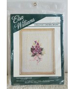 ELSA WILLIAMS Crewel Kit VIOLETS ON ILLUSION LACE by Joan Marchie #00287... - $380.59 MXN