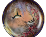 Garden Whispers porcelain plate by Larry K. Martin Bradford Exchange 199... - £16.07 GBP