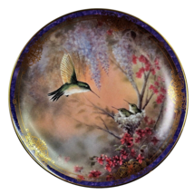 Garden Whispers porcelain plate by Larry K. Martin Bradford Exchange 1993 Bird - £15.72 GBP