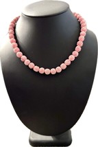 Iced Rhinestone Disco Bead Ball Boys Baseball Girls Softball Drip Necklace Pink - $19.79+