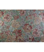 Joan Kessler Concord Fabric Floral Pinks lavender blue green Cotton 44&quot; ... - $38.60