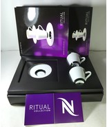 Nespresso Ritual Ristretto Coffee Cups &amp; Saucers In Brand Box ,Original ... - $475.00