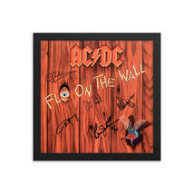 AC/DC Fly On The Wall signed album Cover Reprint - £58.84 GBP