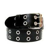 Wonder Nation Boy&#39;s Belt Size XL/XXL (14-18) Black Double Row Metal Grom... - $237.90 MXN