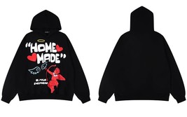 Hip Hop Hoodie Sweatshirt Streetwear Men  Letter Print Hooded Pullover Harajuku  - £132.10 GBP