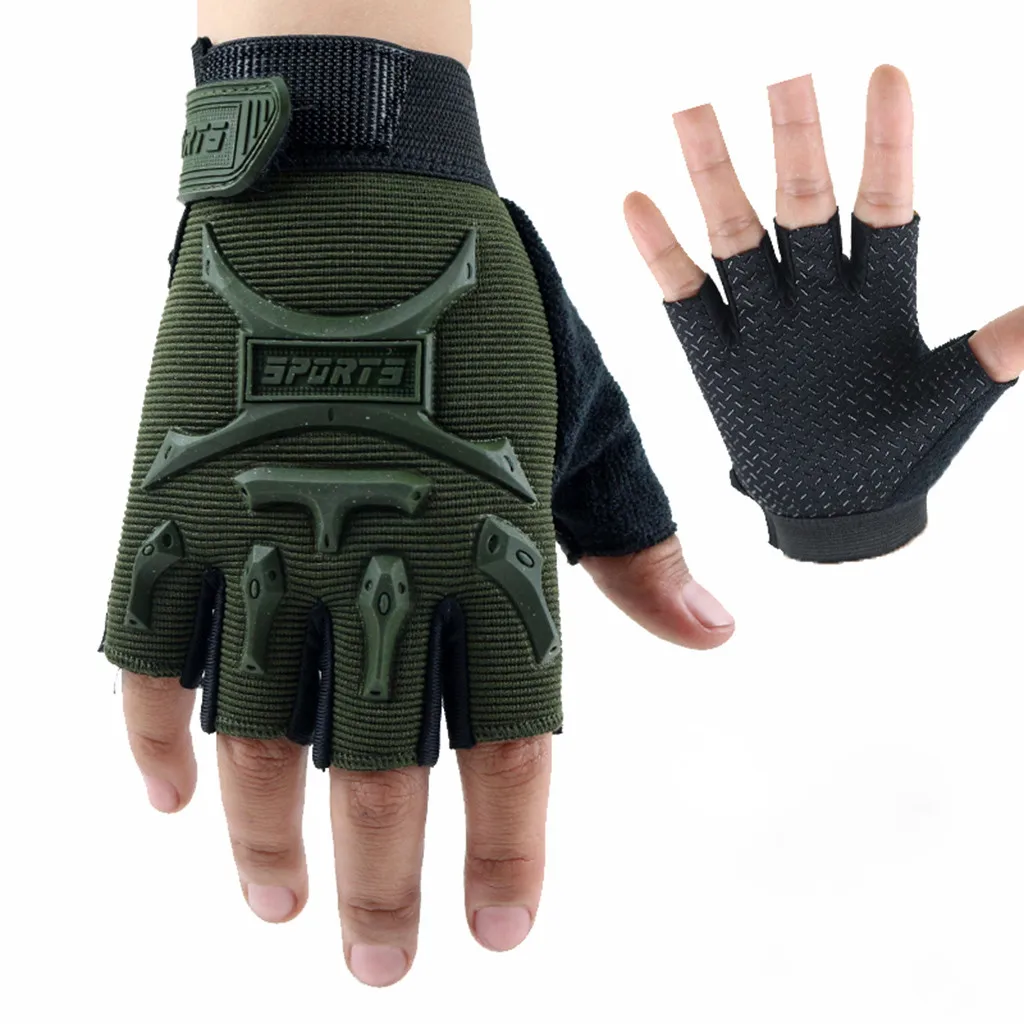 Bicycle sport short gloves half finger sport outdoor training gloves with wrist support thumb200