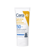 CeraVe Hydrating Mineral Face Sunscreen Lotion SPF50 for Sensitive Skin - £15.72 GBP