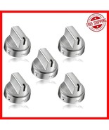 Replacement Gas Stove Knobs WB03x24818 - 5 Pack Stainless Steel for GE M... - $50.48