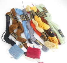 Star Six Strand Embroidery Cotton Lot Thread Mix of Colors DMC Crafts 9 Yards - £7.15 GBP