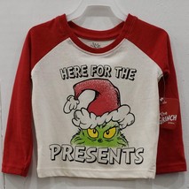 Grinch Toddler Boys Long Sleeve Here For The Presents T-Shirt Multicolor... - $346.45 MXN