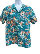 Patagonia Pataloha Piton Paradise Tobago Blue Camp Hawaiian Floral Shirt... - £31.53 GBP