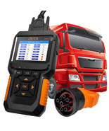 JUTA D50 OBD2 Scanner Car and Truck Code Reader Heavy Duty HD Diesel Dia... - $273.56