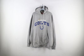 Vtg Mens XL Distressed Spell Out Indianapolis Colts Football Hoodie Sweatshirt - £42.55 GBP