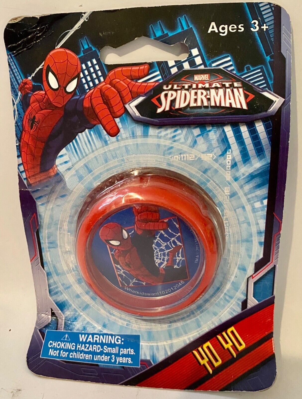 MARVEL ULTIMATE SPIDER MAN YO YO NEW IN PACKAGE SUPERHERO PARTY PRIZE OR FAVOR