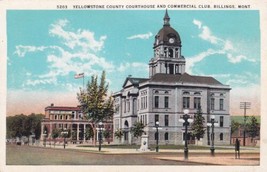 Billings Montana MT Yellowstone County Courthouse Commercial Club Postcard C53 - £2.34 GBP