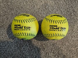 Worth 12&quot; Protac Super Gold Dot 375 C-LOK Classic Softball (2) - $14.50
