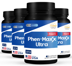 4 Pack Phen-Maxx Ultra, ayuda a la pérdida de peso-60 Cápsulas x4 - $119.67