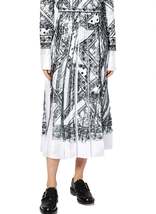 Timea Patchwork Lace-Print Pleated Midi Skirt - £622.50 GBP