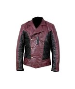 Bestzo Men&#39;s Fashion Spiderman Biker Faux/Artificial Leather Jacket Mero... - £94.82 GBP