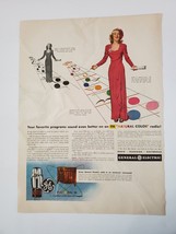 1944 General Electric Vintage WWII Print Ad FM Radio - £12.19 GBP
