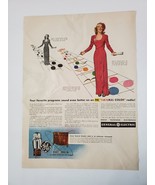 1944 General Electric Vintage WWII Print Ad FM Radio - £12.28 GBP