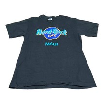 Vintage Hard Rock Cafe Shirt Adult Medium Black Maui Hawaii Casual 90s Mens - $32.71